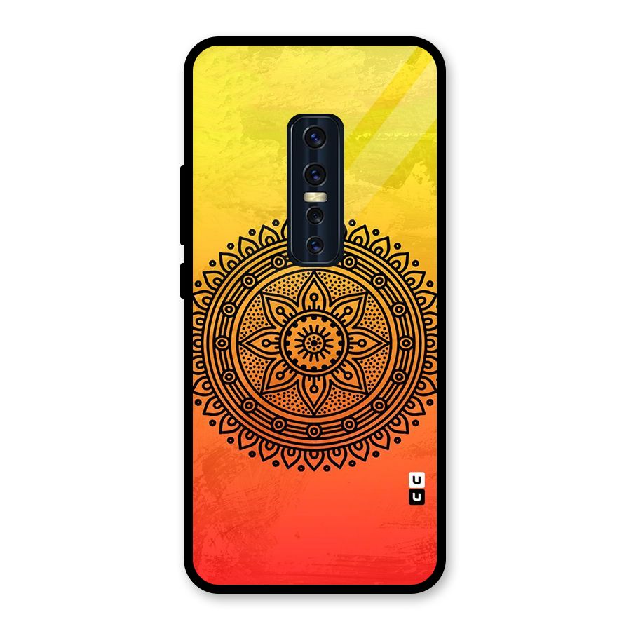 Beautiful Circle Art Glass Back Case for Vivo V17 Pro