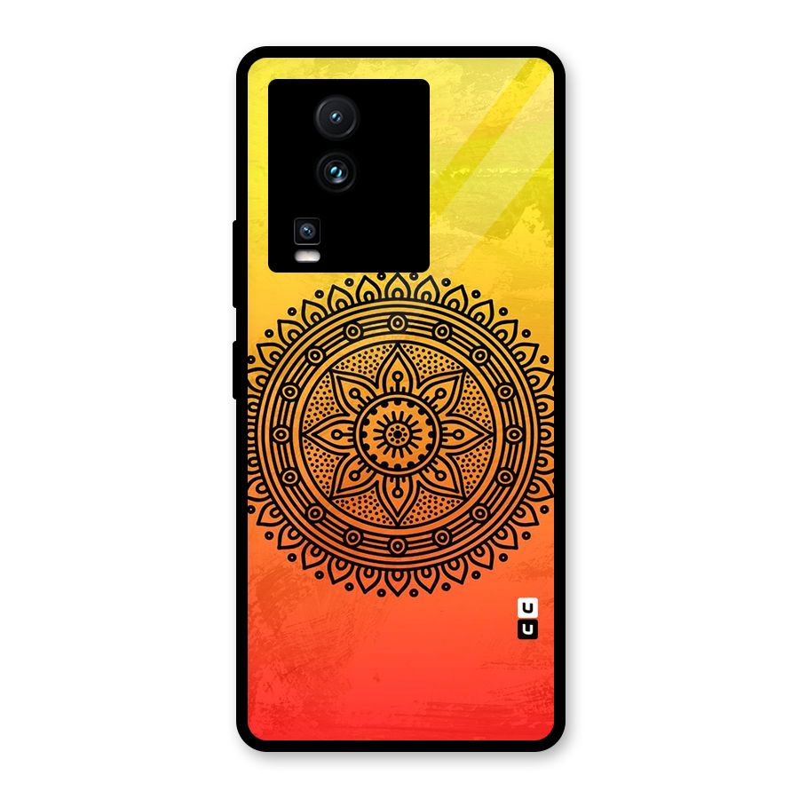 Beautiful Circle Art Glass Back Case for Vivo iQOO Neo 7