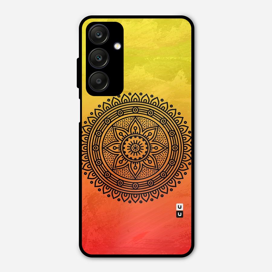 Beautiful Circle Art Metal Back Case for Galaxy A25 5G