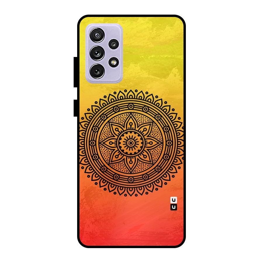 Beautiful Circle Art Metal Back Case for Galaxy A72
