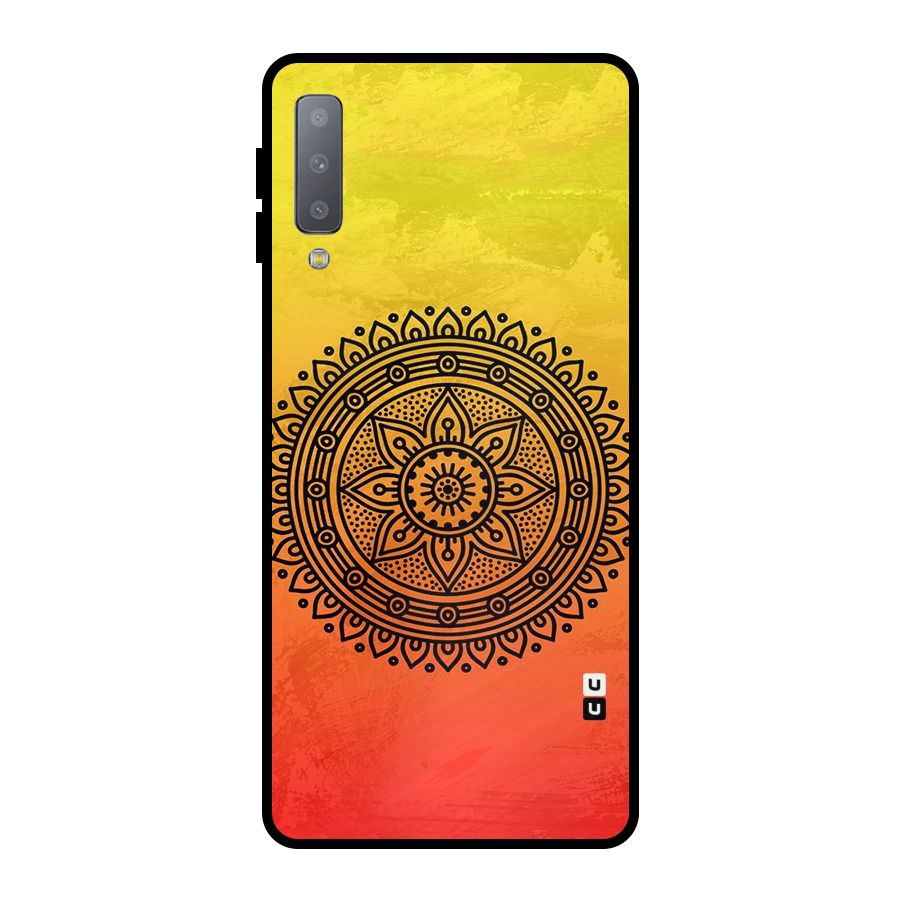 Beautiful Circle Art Metal Back Case for Galaxy A7 (2018)