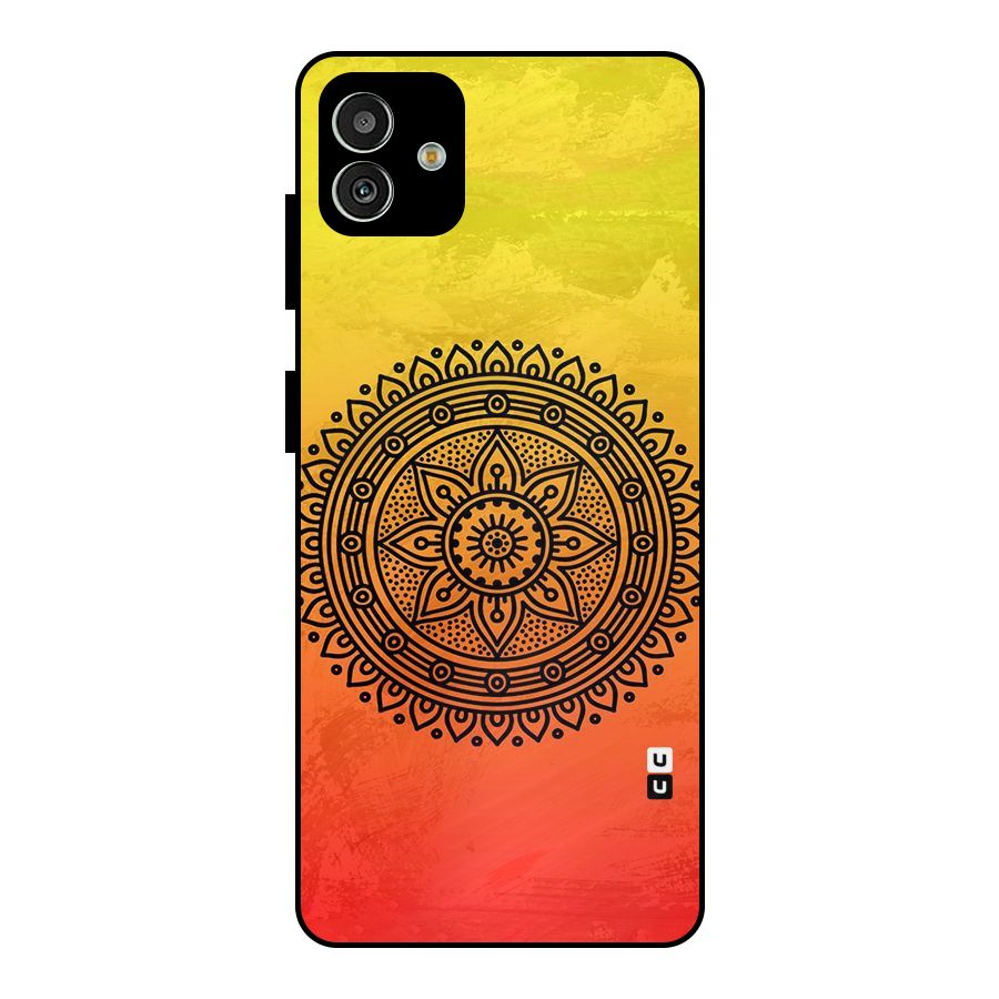 Beautiful Circle Art Metal Back Case for Galaxy M13 5G