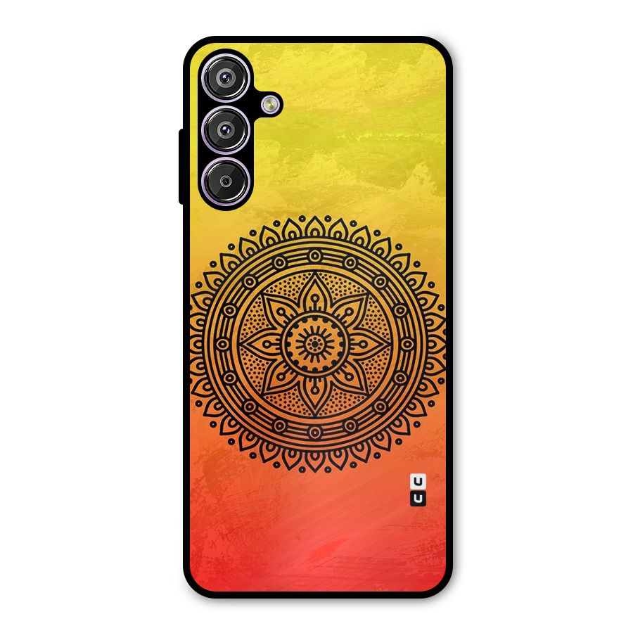 Beautiful Circle Art Metal Back Case for Galaxy M15