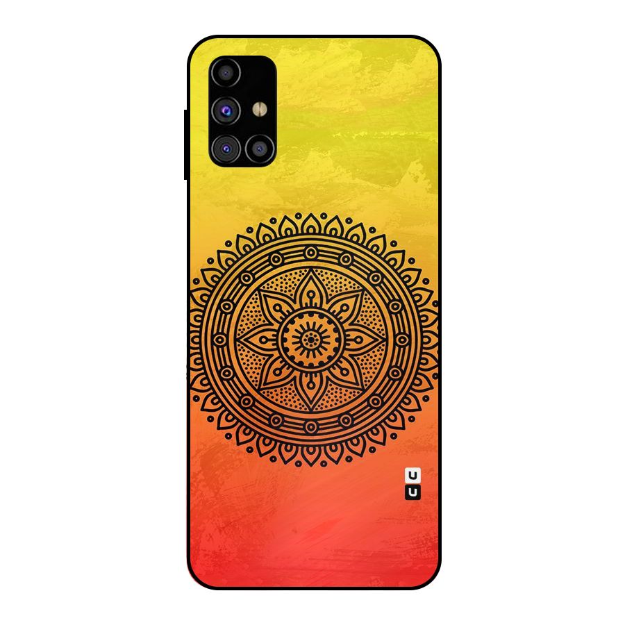 Beautiful Circle Art Metal Back Case for Galaxy M31s