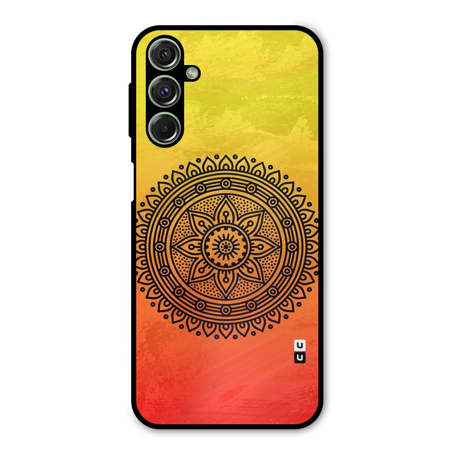 Beautiful Circle Art Metal Back Case for Galaxy M34