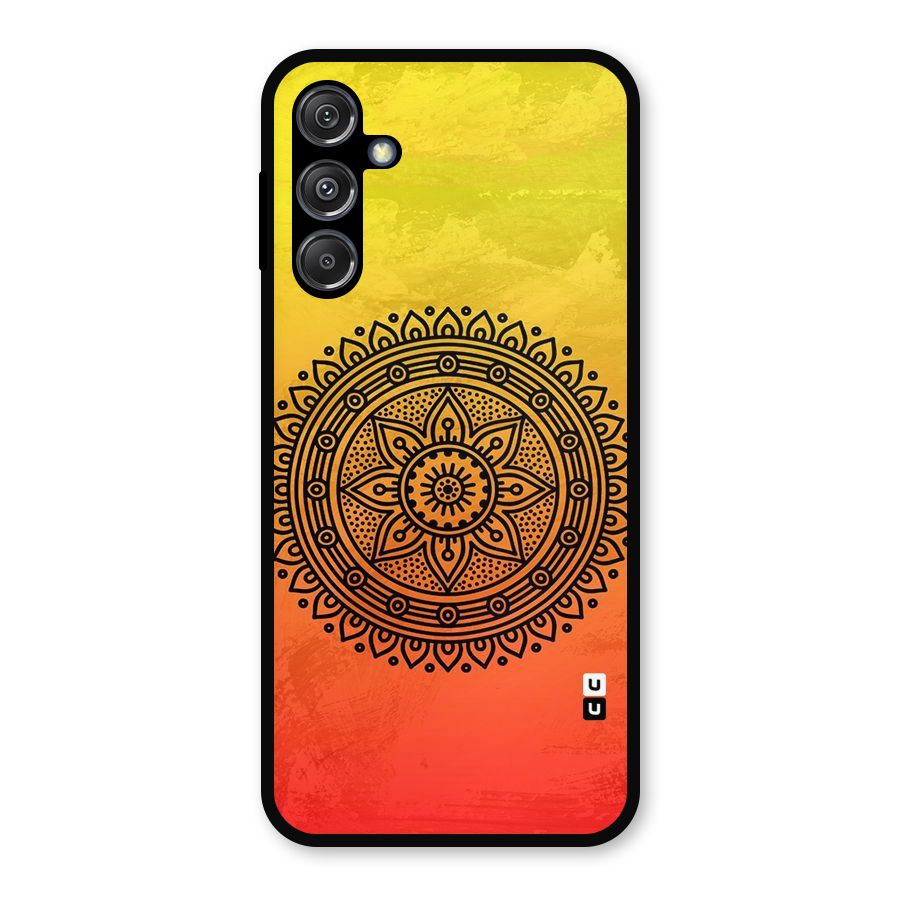 Beautiful Circle Art Metal Back Case for Galaxy M34 5G