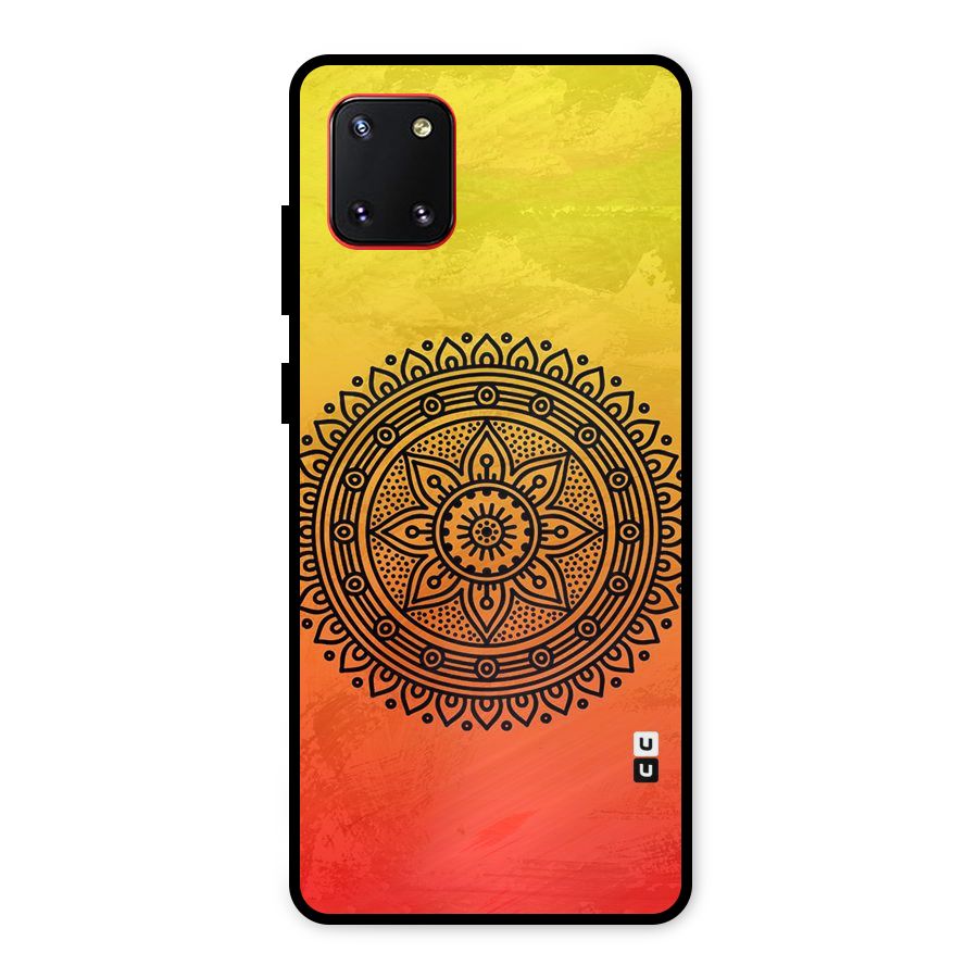 Beautiful Circle Art Metal Back Case for Galaxy Note 10 Lite