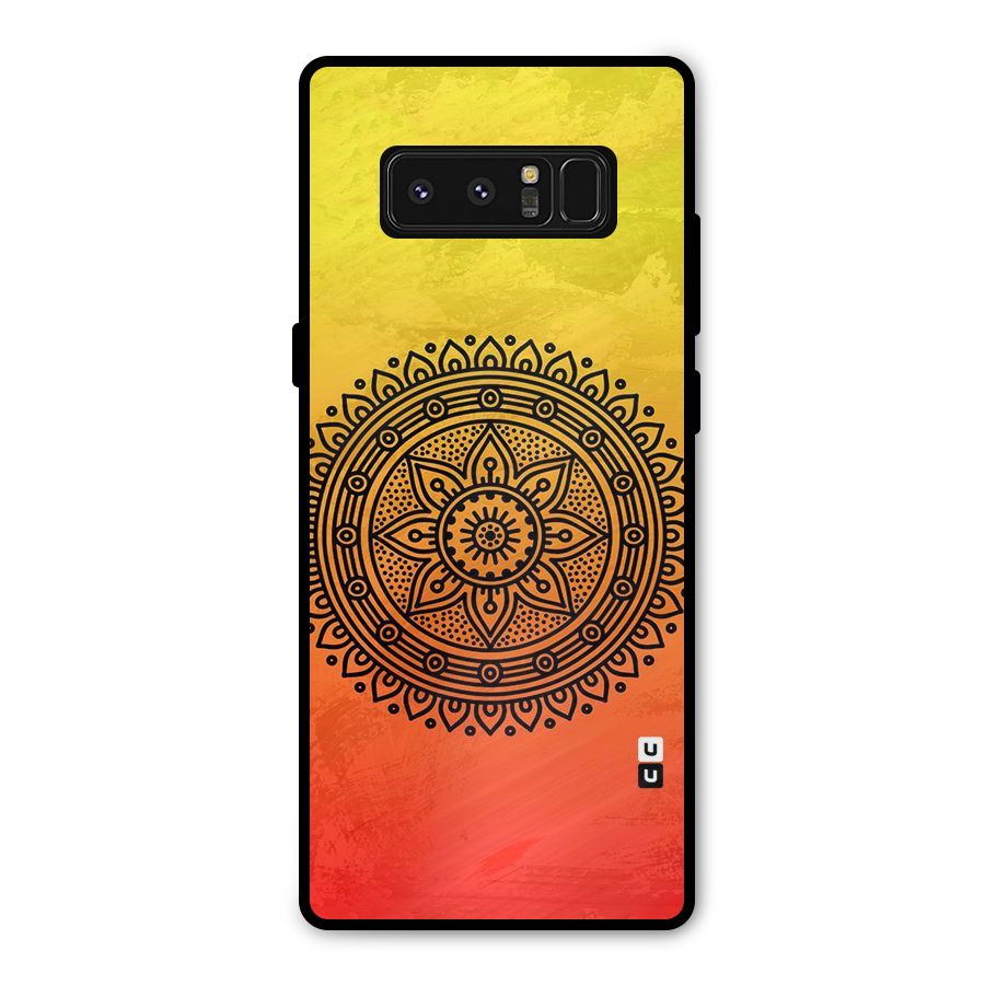 Beautiful Circle Art Metal Back Case for Galaxy Note 8