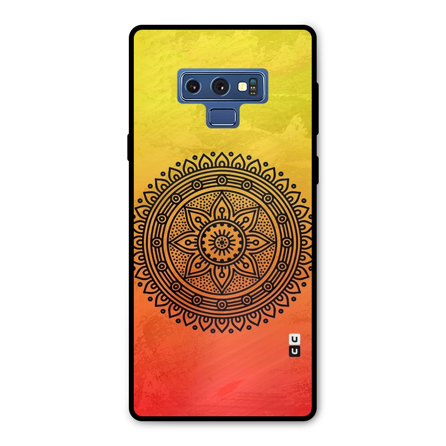 Beautiful Circle Art Metal Back Case for Galaxy Note 9