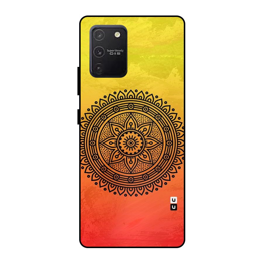 Beautiful Circle Art Metal Back Case for Galaxy S10 Lite