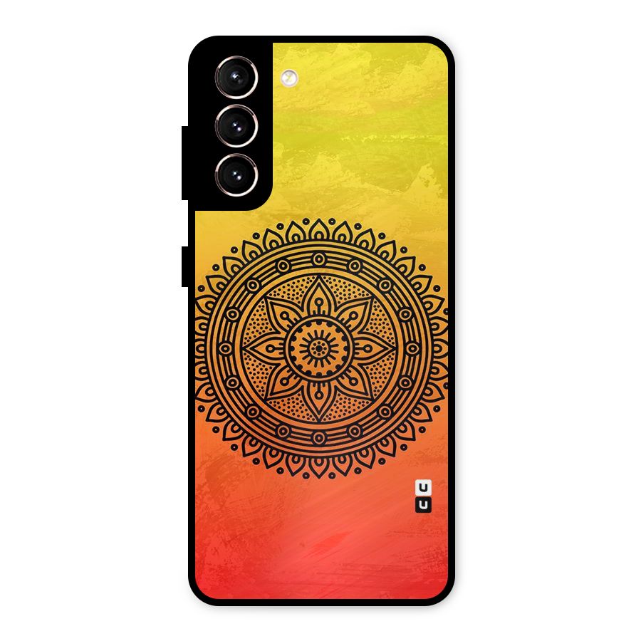 Beautiful Circle Art Metal Back Case for Galaxy S21 5G