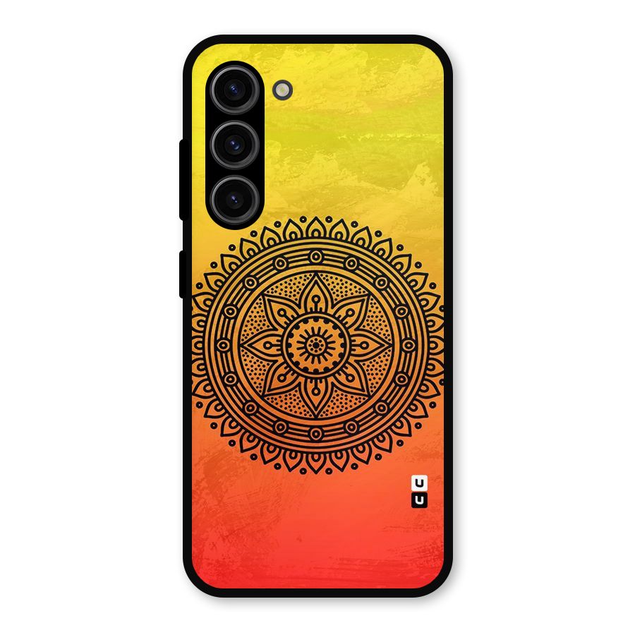 Beautiful Circle Art Metal Back Case for Galaxy S23