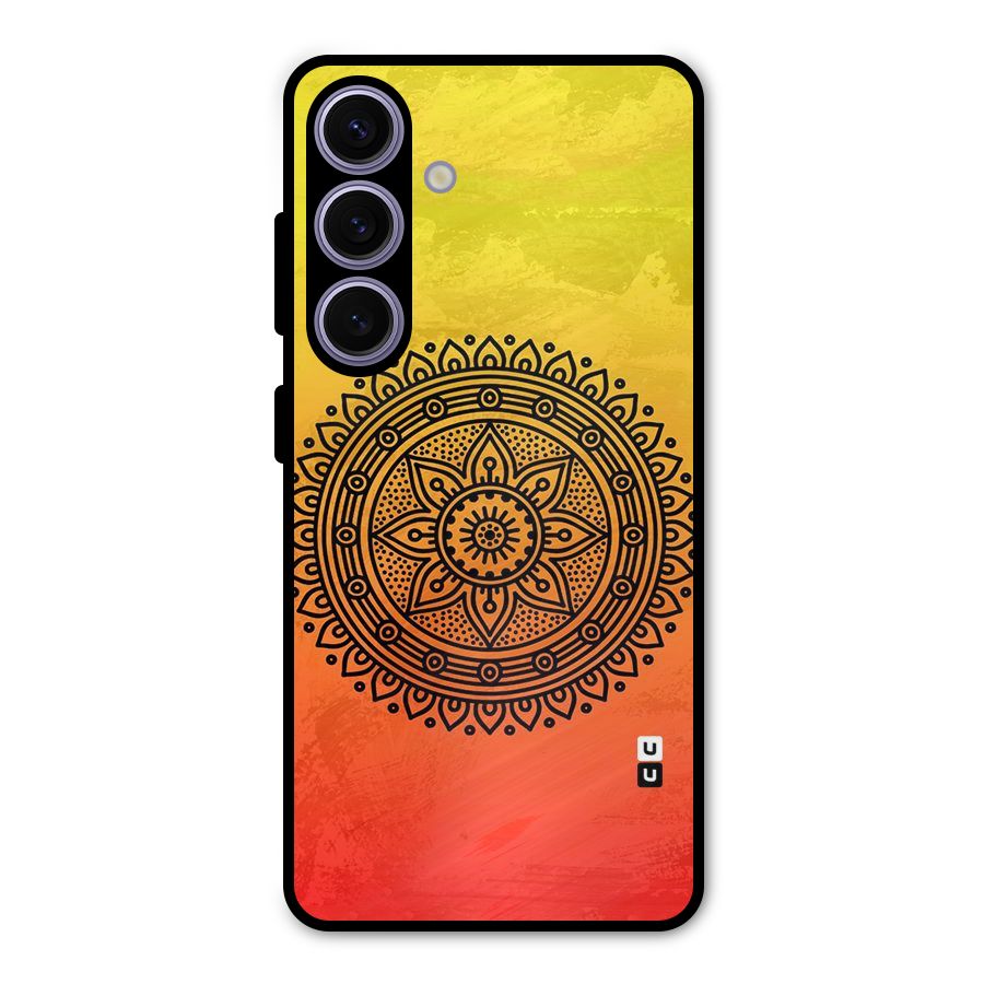 Beautiful Circle Art Metal Back Case for Galaxy S24