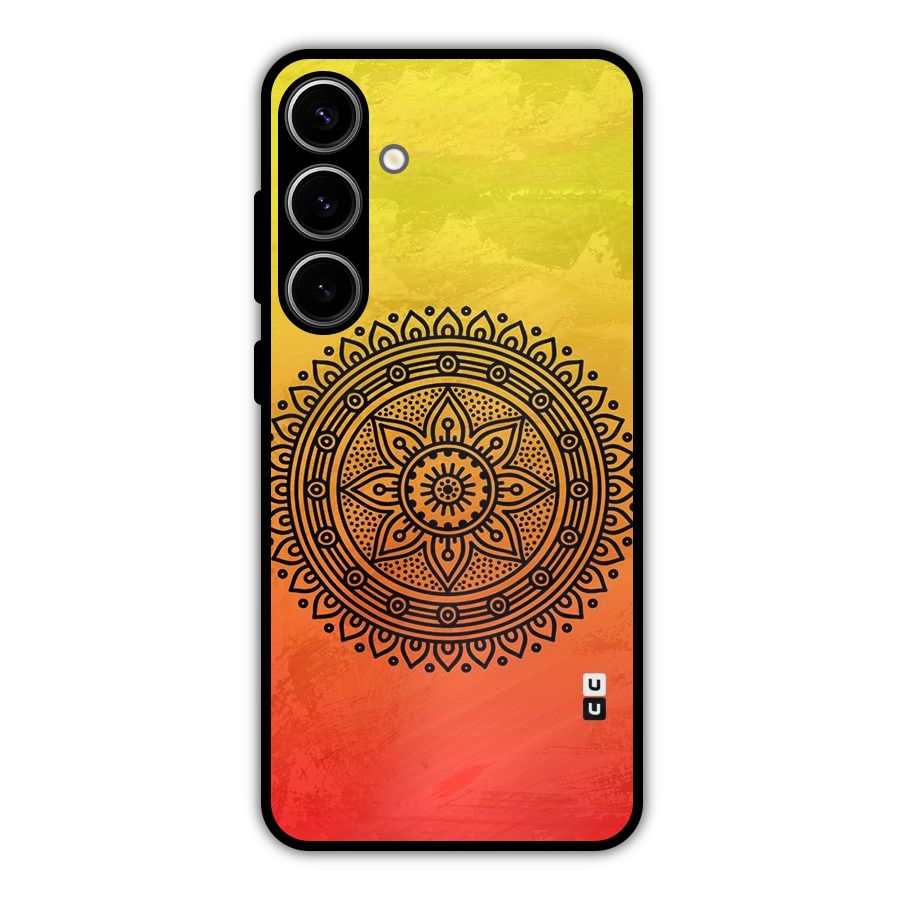 Beautiful Circle Art Metal Back Case for Galaxy S24 Plus