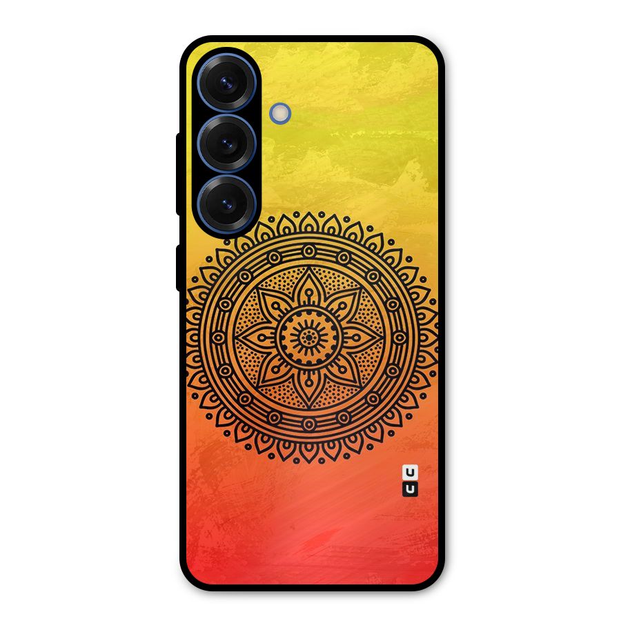 Beautiful Circle Art Metal Back Case for Galaxy S25