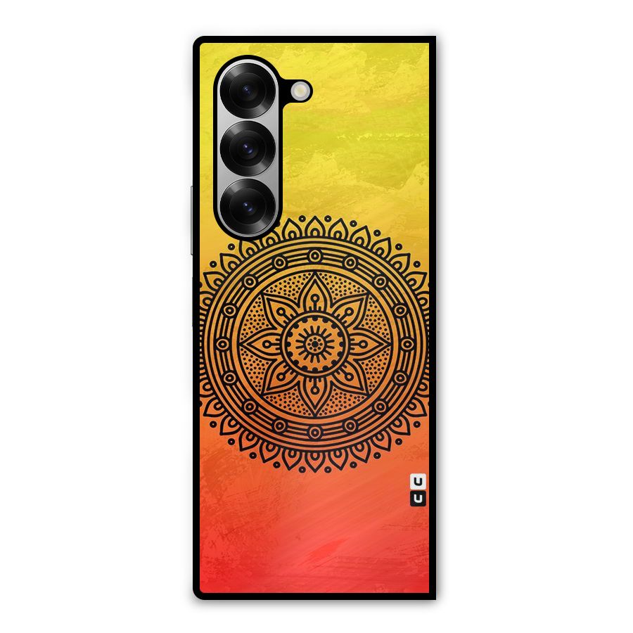 Beautiful Circle Art Metal Back Case for Galaxy Z Fold6