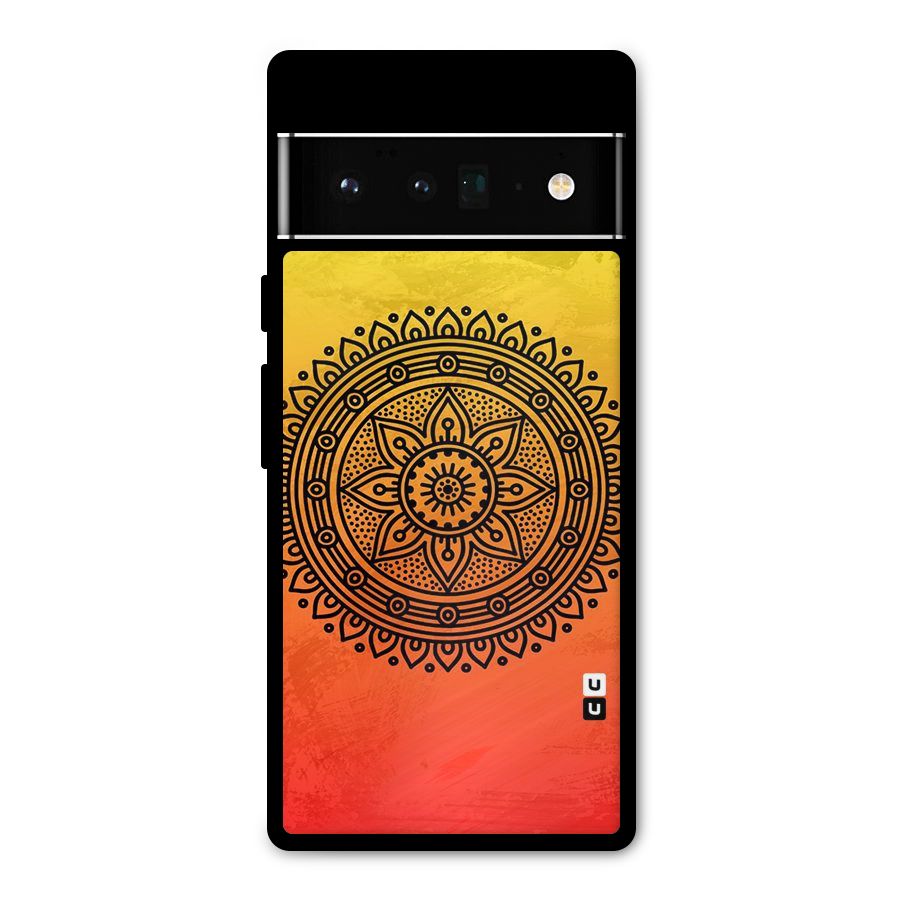 Beautiful Circle Art Metal Back Case for Google Pixel 6 Pro