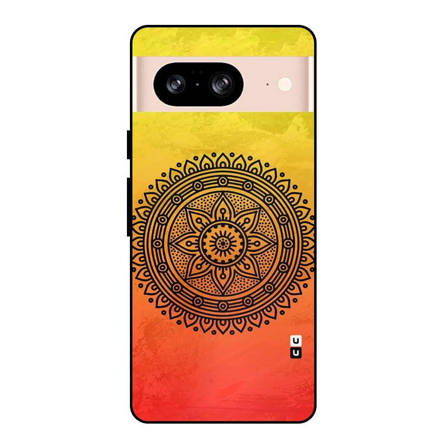 Beautiful Circle Art Metal Back Case for Google Pixel 8