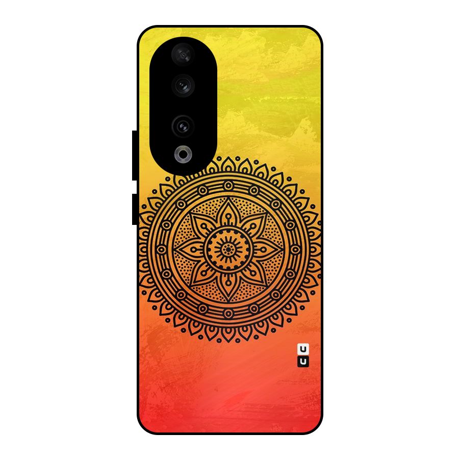 Beautiful Circle Art Metal Back Case for Honor 90