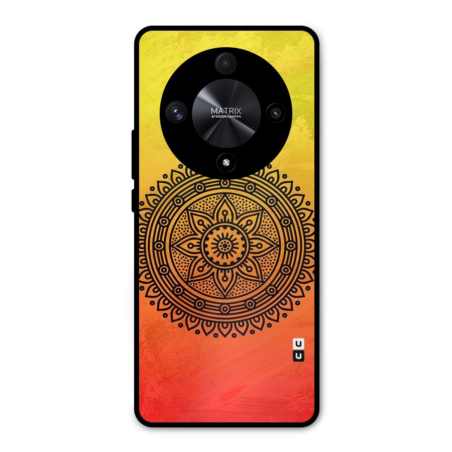Beautiful Circle Art Metal Back Case for Honor X9b
