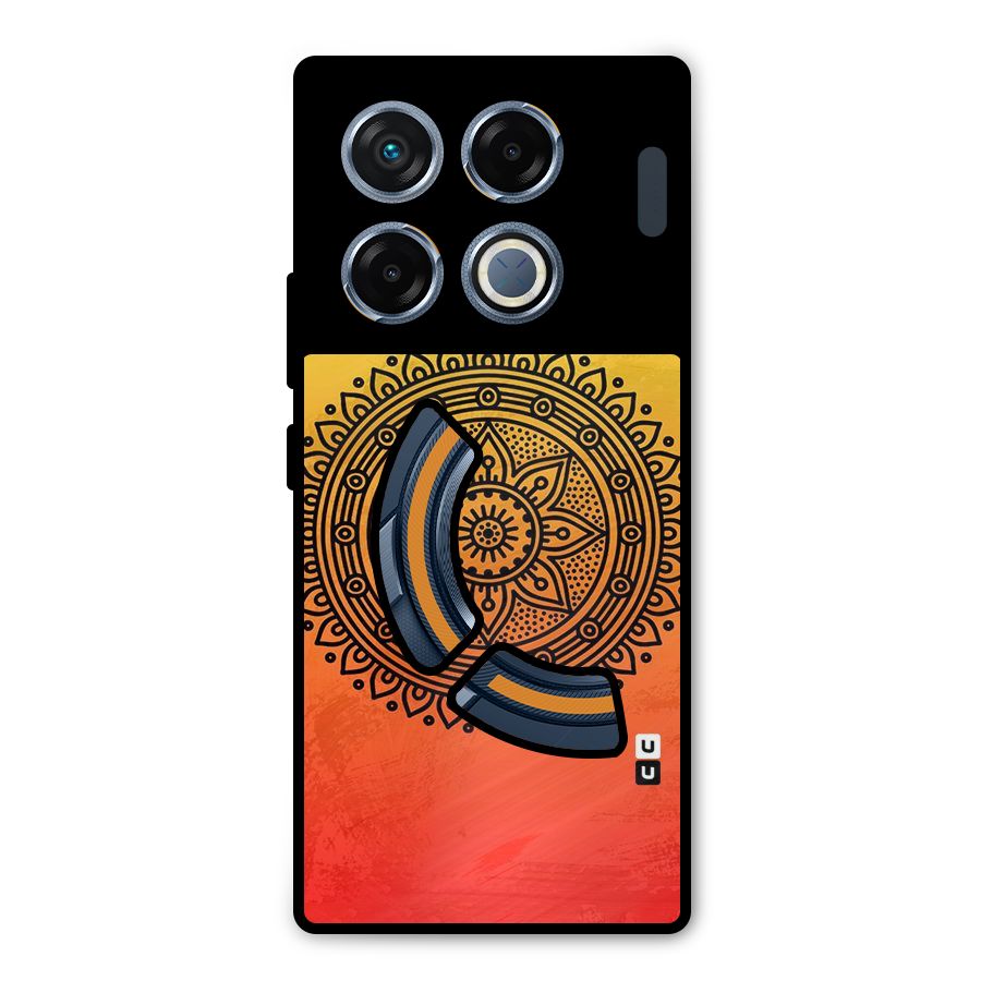 Beautiful Circle Art Metal Back Case for Infinix GT 20 Pro