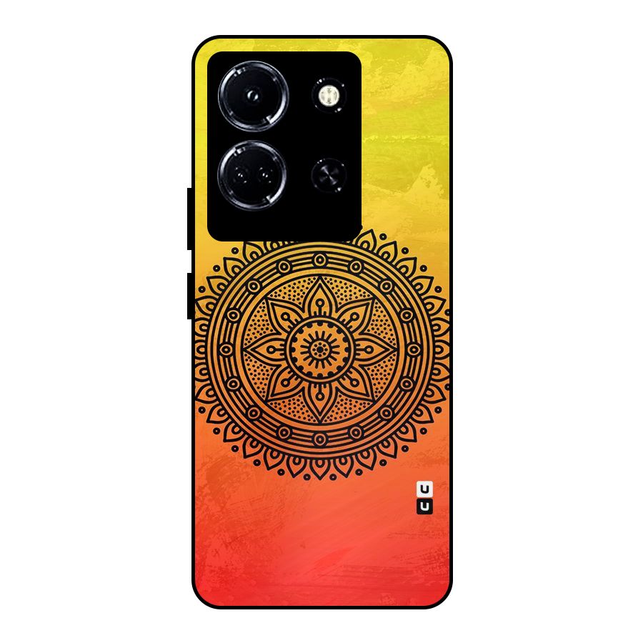 Beautiful Circle Art Metal Back Case for Infinix Note 30 5G