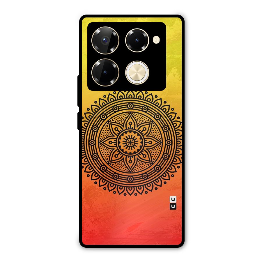 Beautiful Circle Art Metal Back Case for Infinix Note 40 Pro Plus