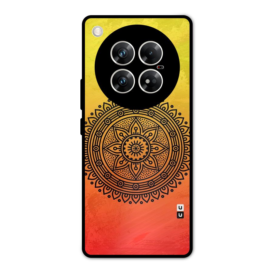 Beautiful Circle Art Metal Back Case for Infinix Zero 40 5G