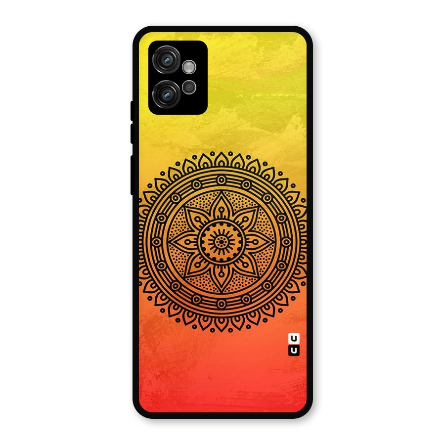 Beautiful Circle Art Metal Back Case for Moto G32