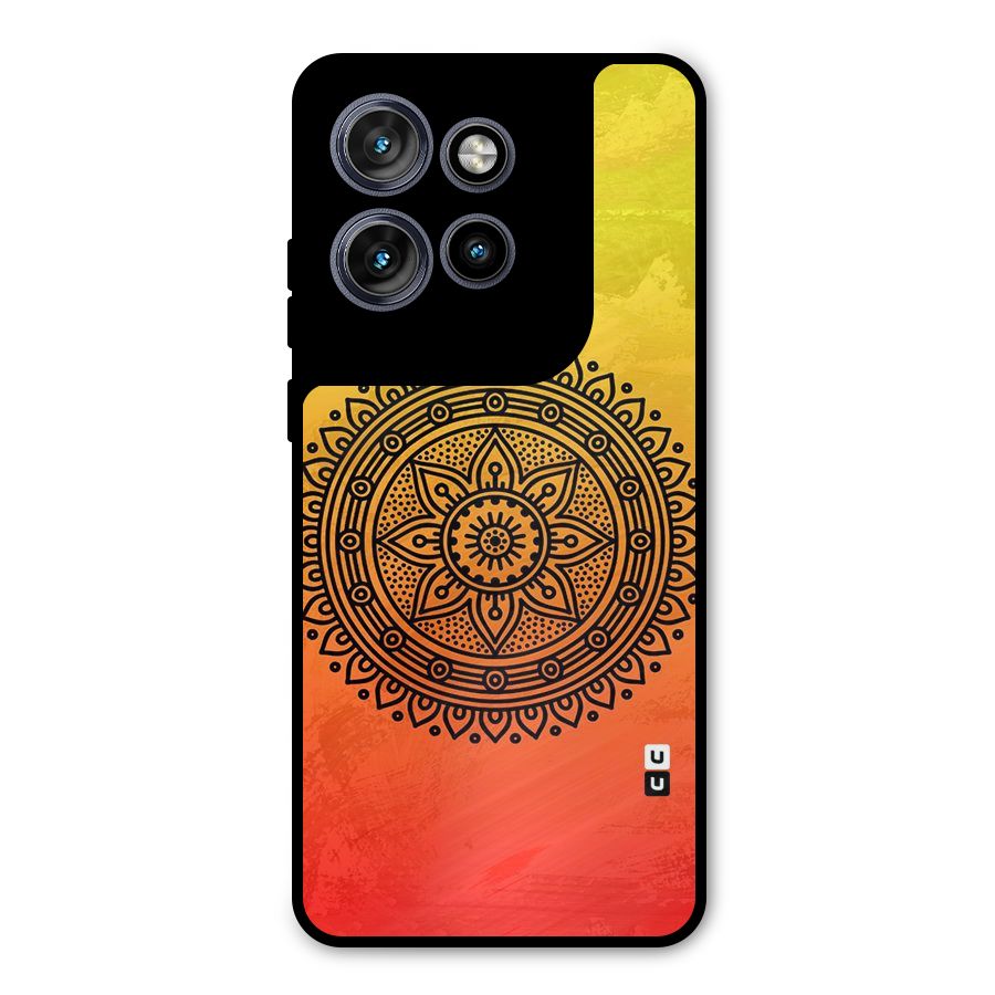 Beautiful Circle Art Metal Back Case for Motorola Edge 50 Neo