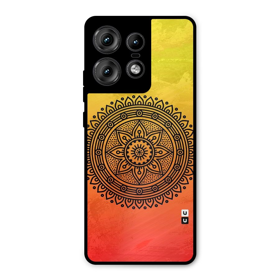 Beautiful Circle Art Metal Back Case for Motorola Edge 50 Pro