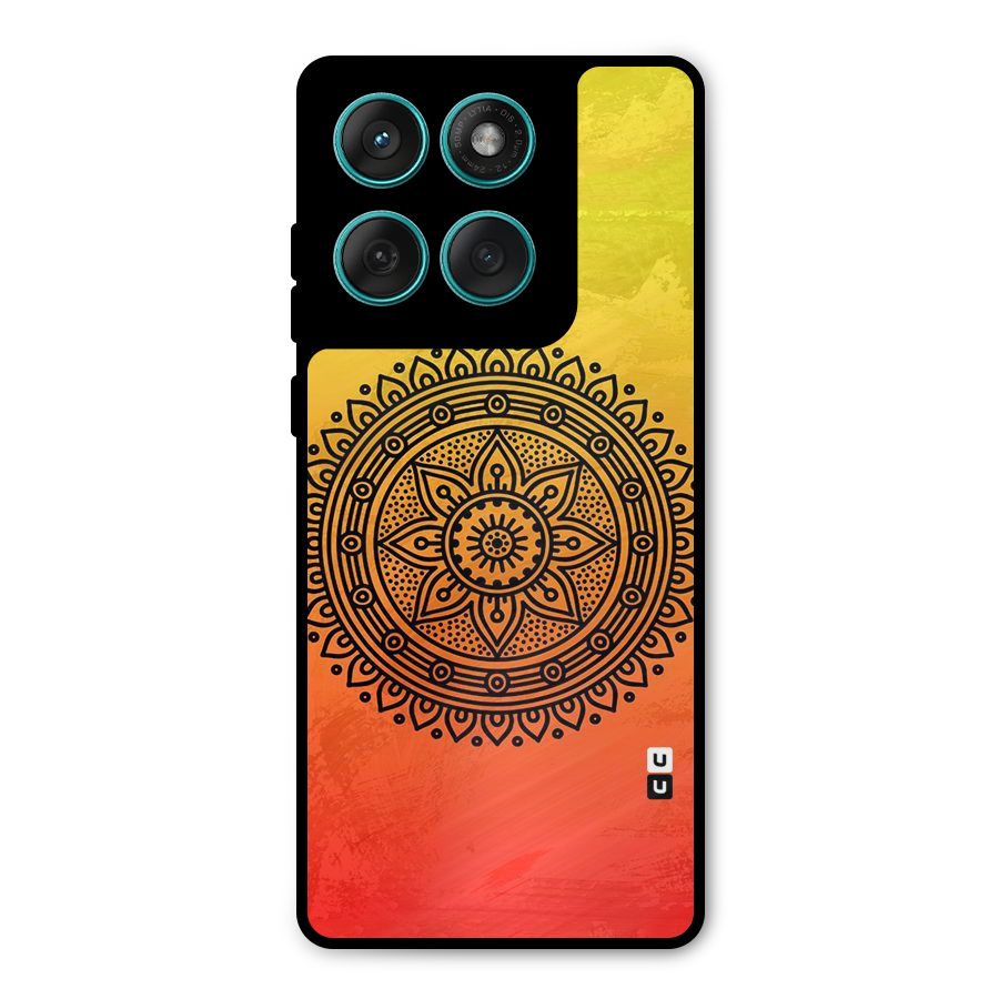Beautiful Circle Art Metal Back Case for Motorola Edge 60