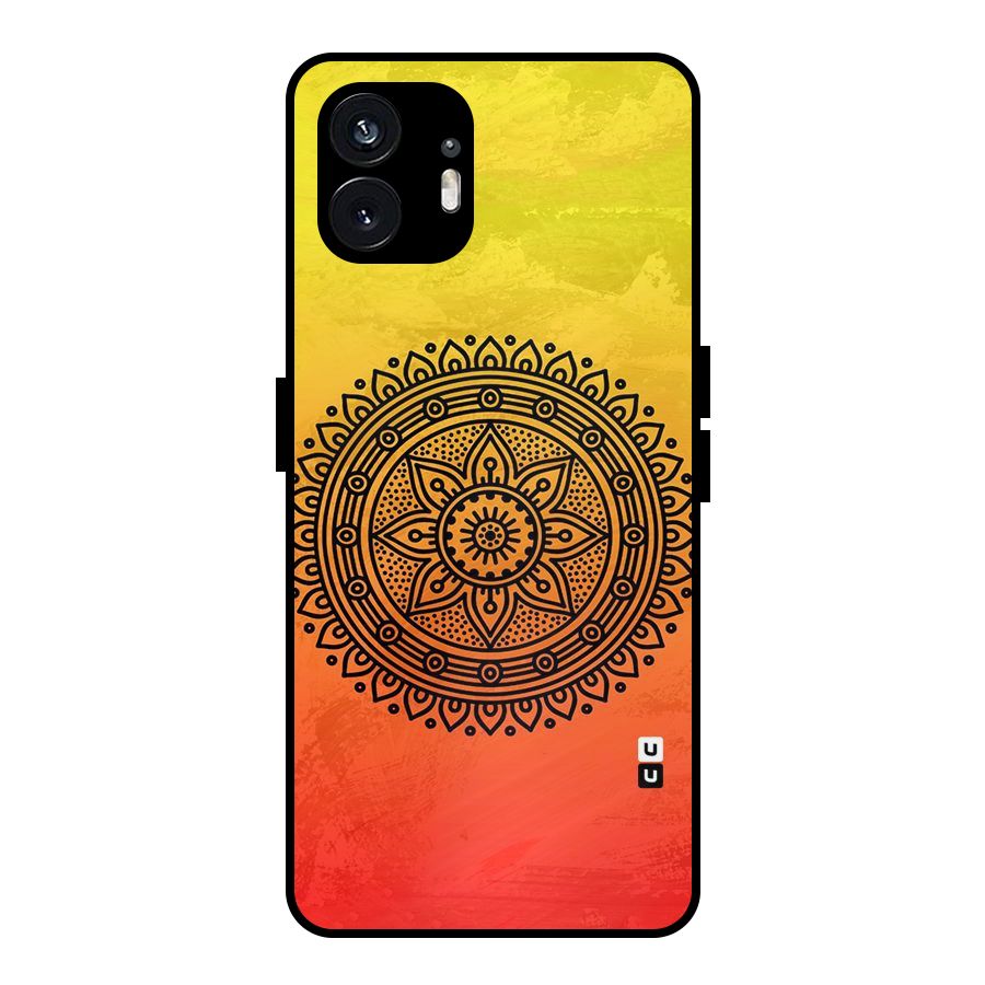 Beautiful Circle Art Metal Back Case for Nothing Phone 2