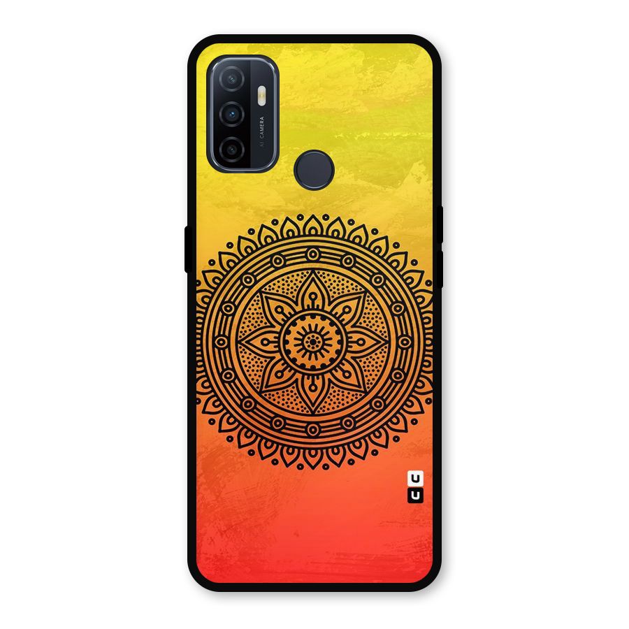 Beautiful Circle Art Metal Back Case for Oppo A53