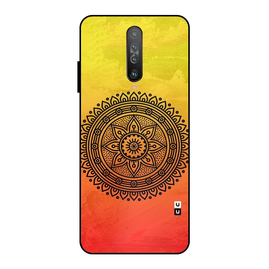 Beautiful Circle Art Metal Back Case for Poco X2