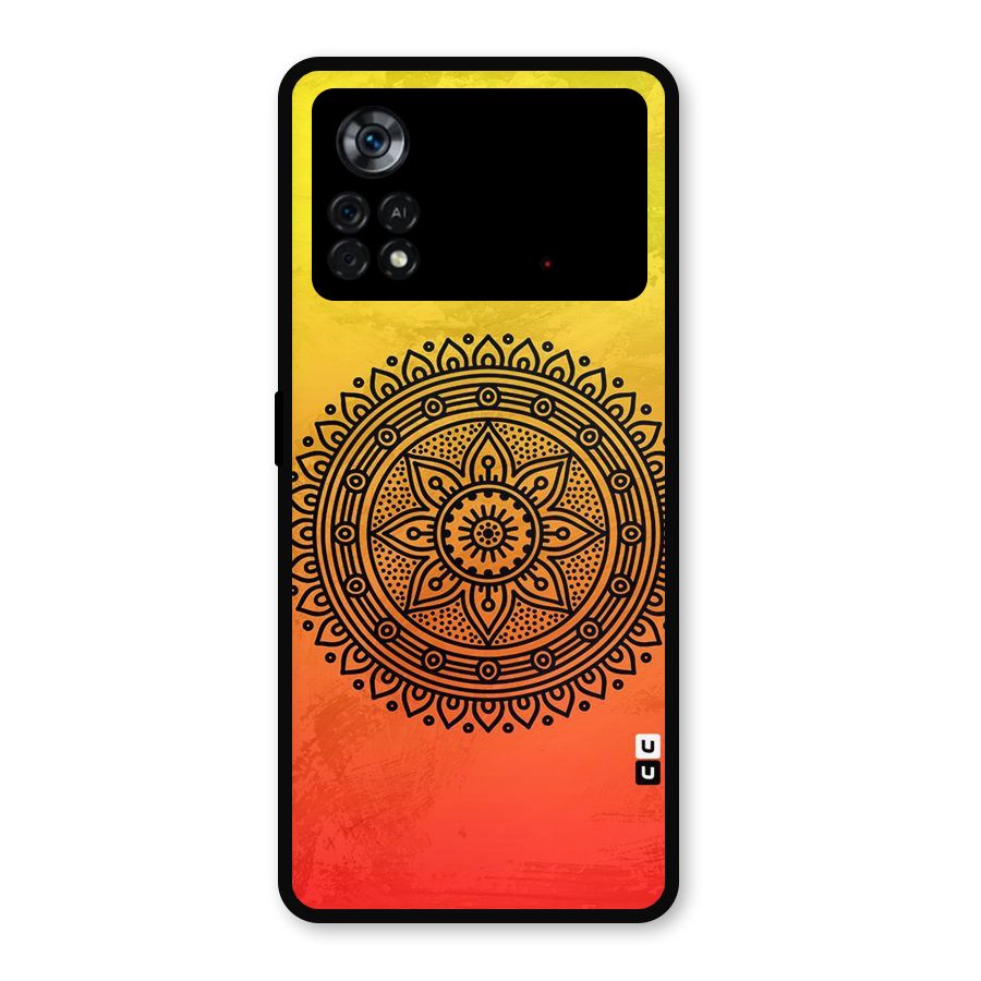Beautiful Circle Art Metal Back Case for Poco X4 Pro 5G