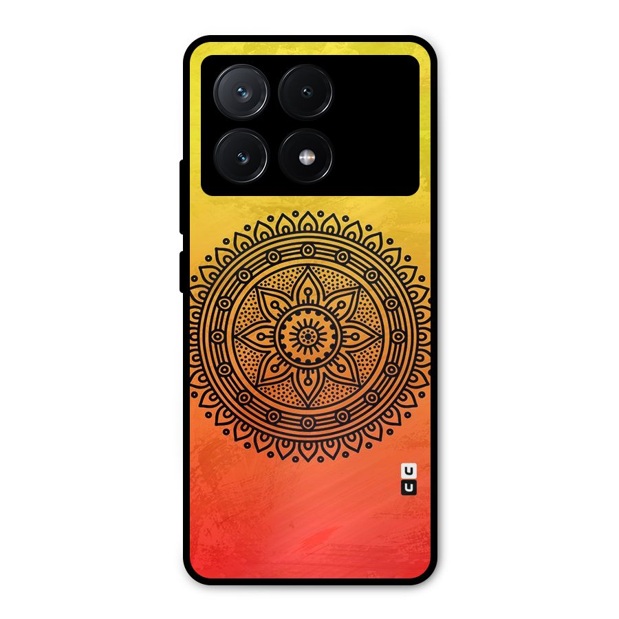 Beautiful Circle Art Metal Back Case for Poco X6 Pro