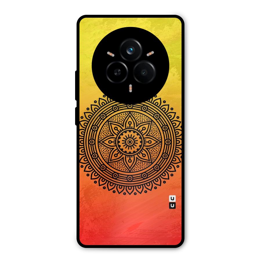 Beautiful Circle Art Metal Back Case for Realme 14 Pro Plus