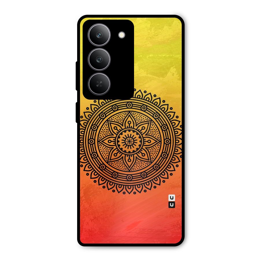 Beautiful Circle Art Metal Back Case for Realme 14x