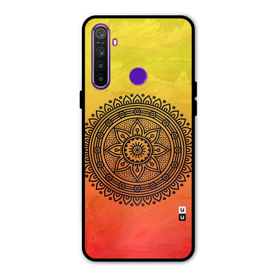 Beautiful Circle Art Metal Back Case for Realme 5i