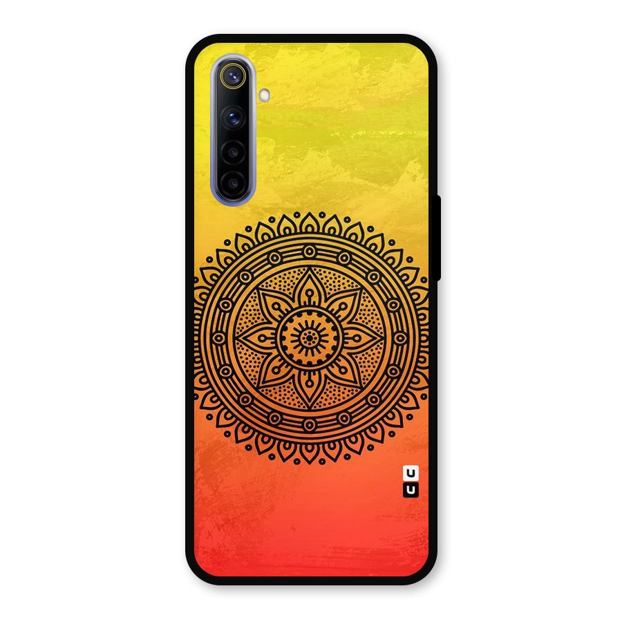 Beautiful Circle Art Metal Back Case for Realme 6