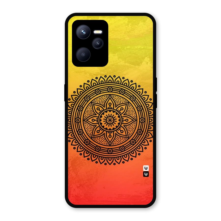Beautiful Circle Art Metal Back Case for Realme C35