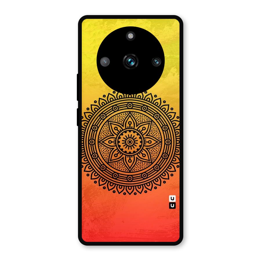 Beautiful Circle Art Metal Back Case for Realme Narzo 60 Pro
