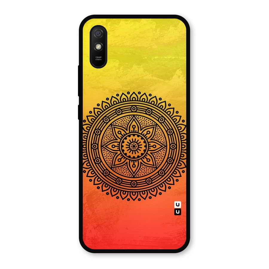 Beautiful Circle Art Metal Back Case for Redmi 9a