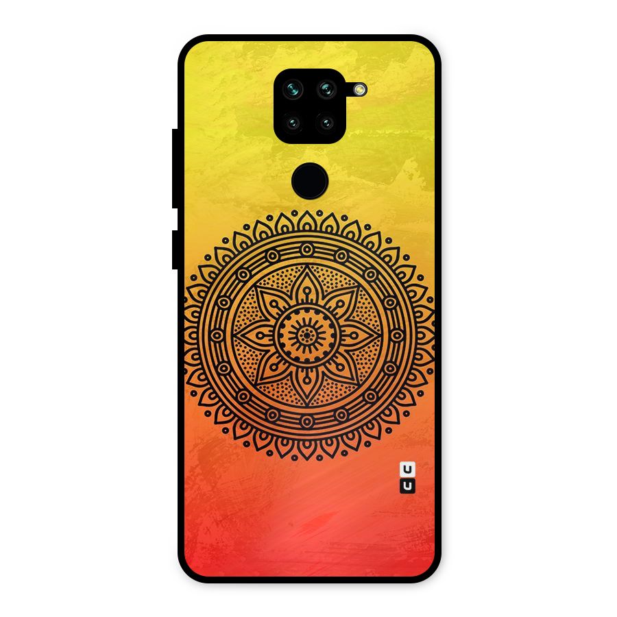 Beautiful Circle Art Metal Back Case for Redmi Note 9