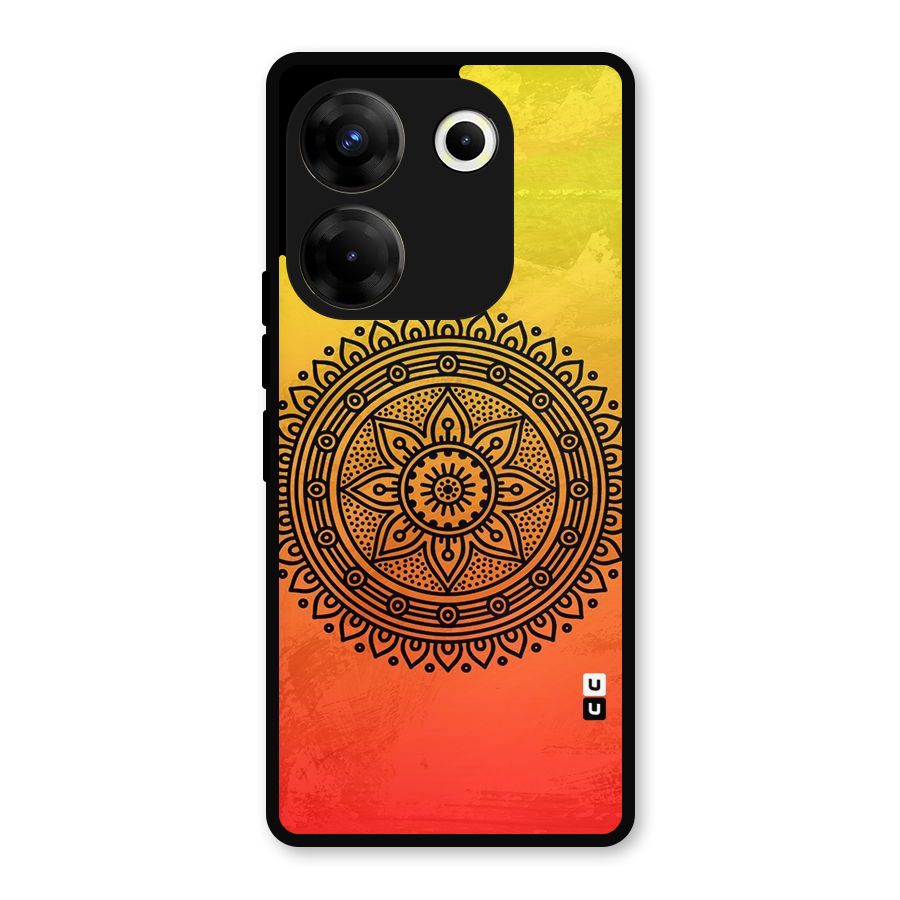 Beautiful Circle Art Metal Back Case for Tecno Camon 20 Pro