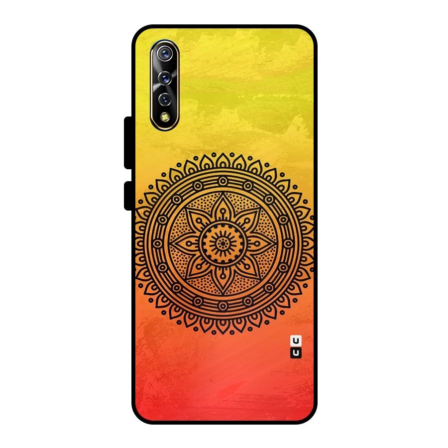 Beautiful Circle Art Metal Back Case for Vivo S1