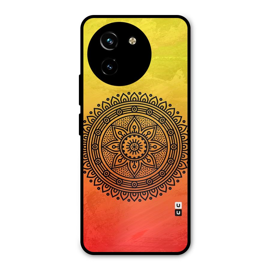 Beautiful Circle Art Metal Back Case for Vivo T3x