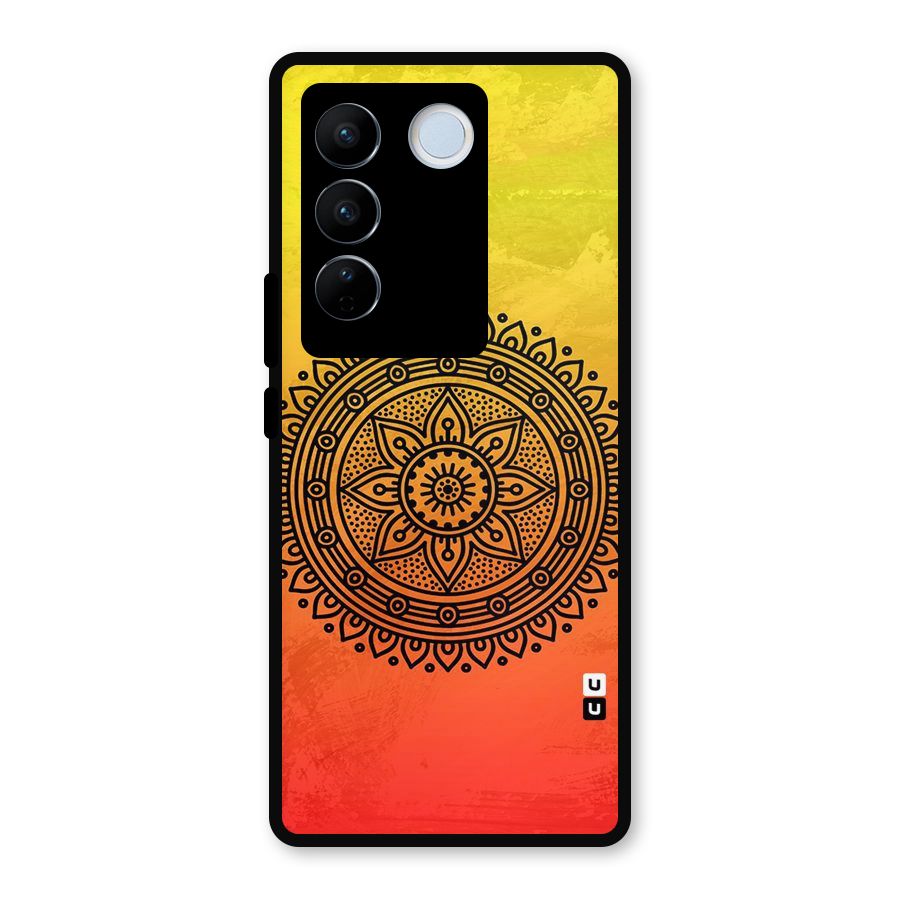 Beautiful Circle Art Metal Back Case for Vivo V27