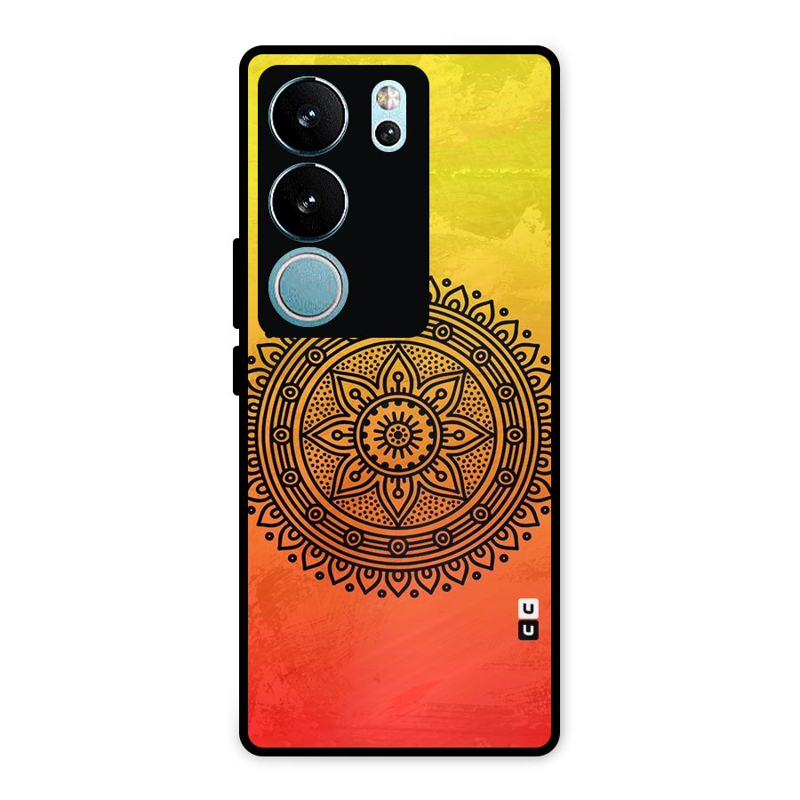 Beautiful Circle Art Metal Back Case for Vivo V29